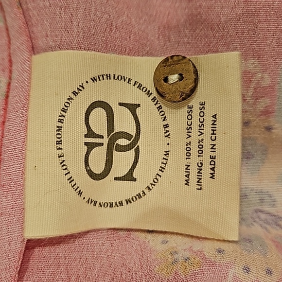 💕SPELL & THE GYPSY💕 Solstice Boho Midi Dress ~ Salsa Rose Large - Picture 15 of 16